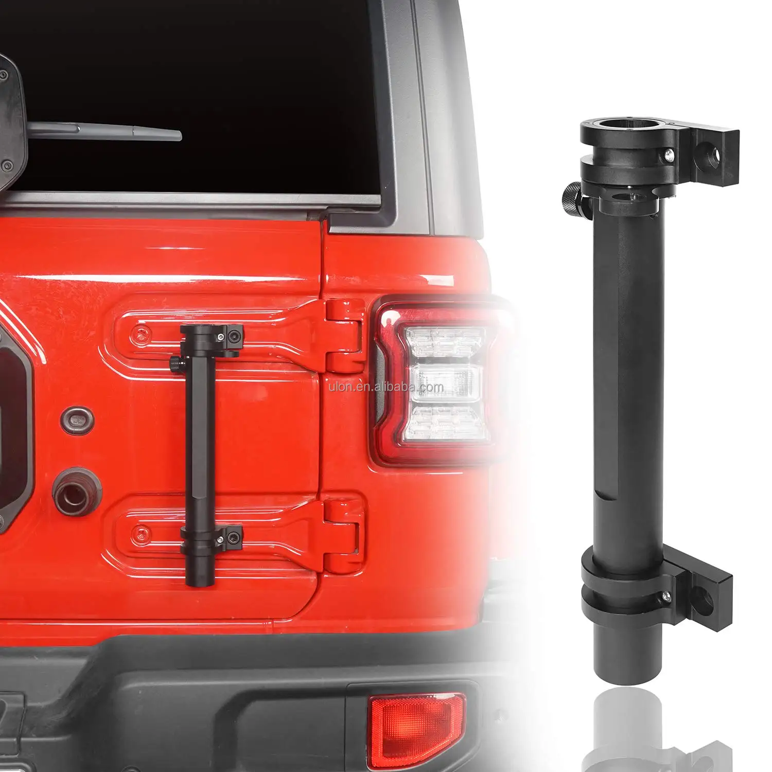 Factory Price JL Tailgate Hinge Mounted Single Flag & Antenna Holder Kit for Jeep JL Wrangler & JLU Unlimited 2018- 2024