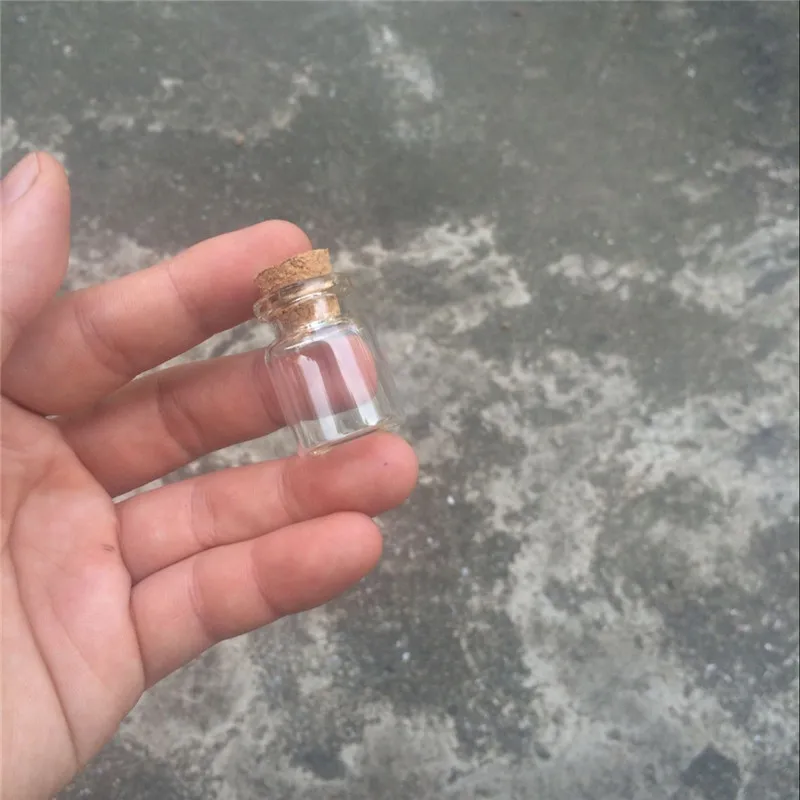 22x30mm 5ml Mini Clear Cork Bottles Tiny Vials Jars Containers Bottle Jars Pendant for Sand Liquid The factory Wholesale