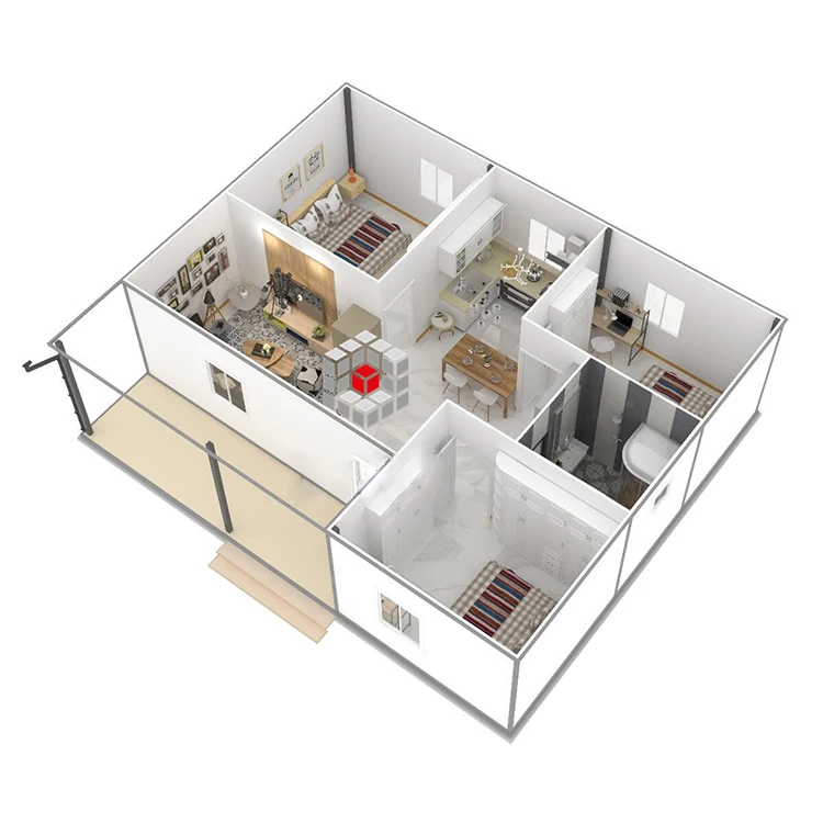 Manufacturer Supplier Luxury Prefabricated House Transport Container Packing House