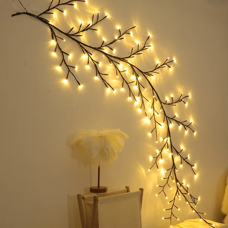 144 LEDs Lighted Willow Vine Lights for Walls Bedroom Living Room Decor Aesthetic for Home Decor, Christmas Artificial Branches