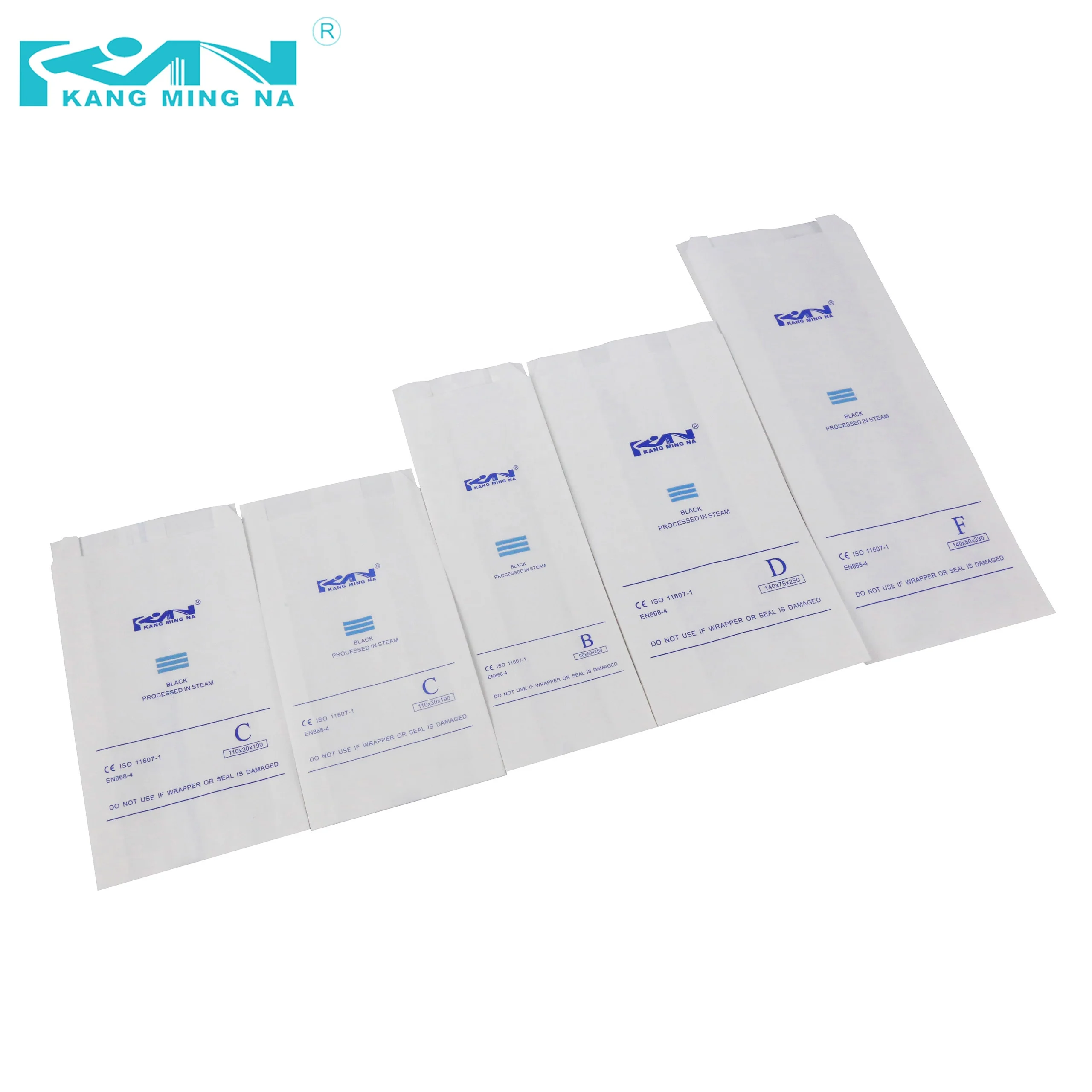 Three dimensional sterilization medical hospital gusseted paper pouch sterile dialysis paper