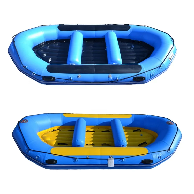 Оптовая продажа, надувной белый водный речной плот для приключений