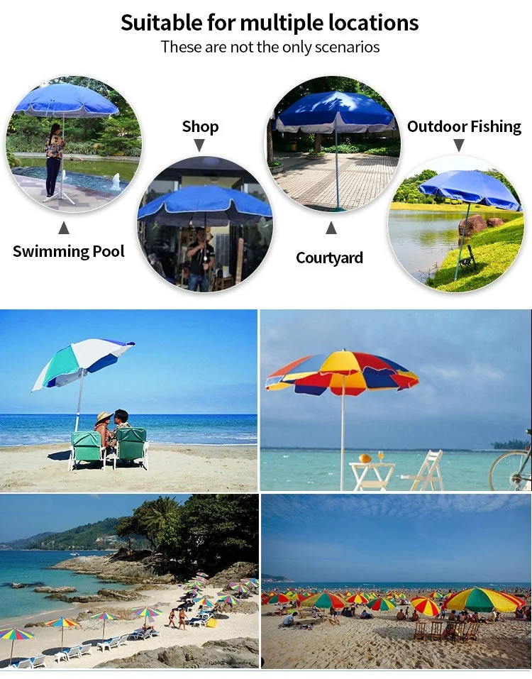 Factory Wholesale Custom Cheap Folding Sunshade Umbrella Outdoor Camping Umbrella Outdoor Travel Umbrella