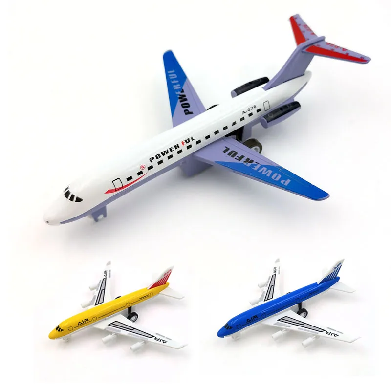 PANDAS Hot Sale 1:64 Pull Back Small Alloy Plane Metal Airplane Alloy Aircraft Simulation Diecast Model Toys Promotion Gift Toys