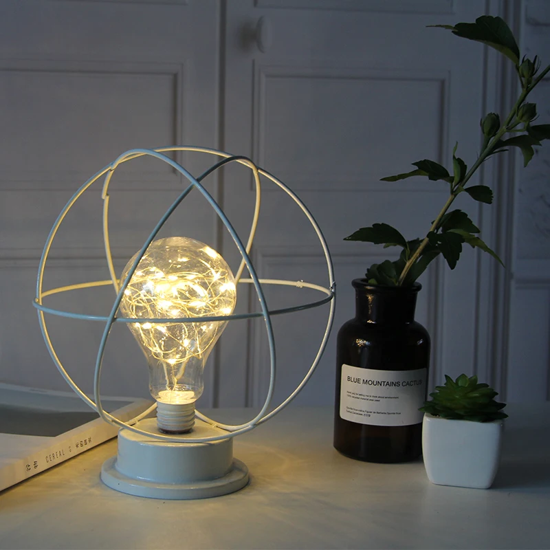 
LED Modern Metal table lamps Night Lights Metal craft table lamp Decorative industrial table Lights 