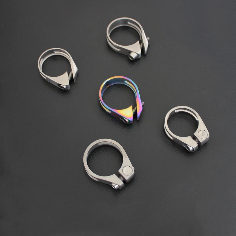 pipe clamps clips Titanium Alloy Titanium Bicycle Seat Post Clamp
