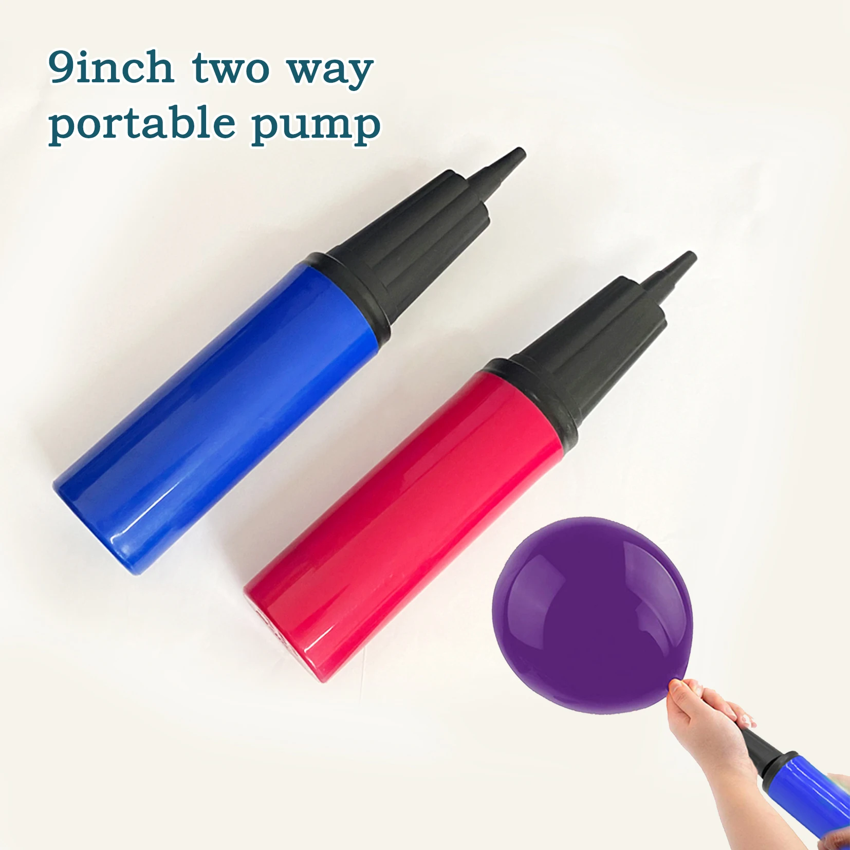 Горячая Распродажа! 9-дюймовый относящий к окружающей среде Содружественный портативный ручной работы; Оригинальная пластмассового баллона насос для украшения для праздника