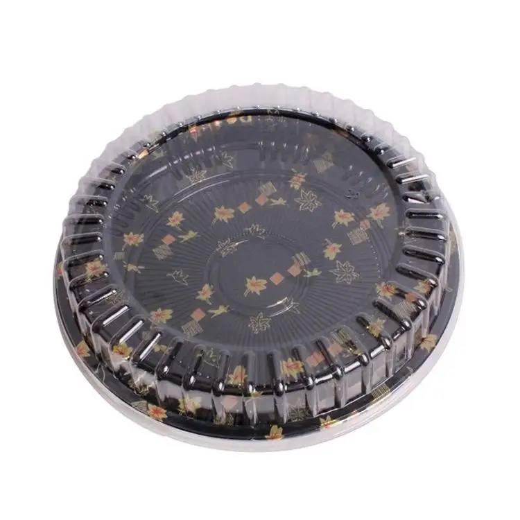 High Quality Food Grade Disposable Plastic Round Container for Sushi Takeaway Use Dessert