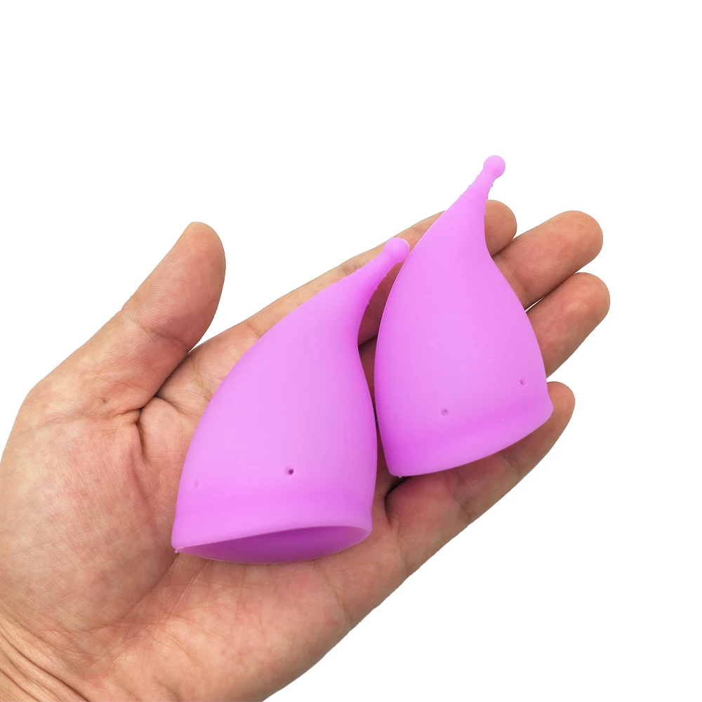 Medical Grade Silicone Collapse Menstrual Cup Feminine Hygiene Product Lady Menstruation Cup For Women Period Blood Collection