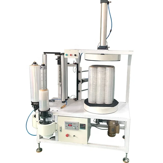 2022 Newest plastic PE stretch film Automatic wrapping machine packing machine costs down & labor saving