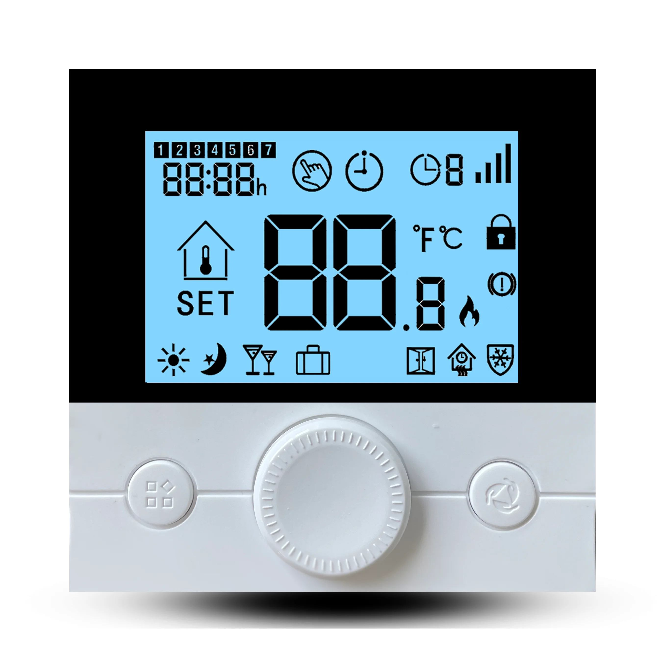 Wifi Smart RF Weekly Programmable Room Temperature Controller for underfloor water heating gas boiler system