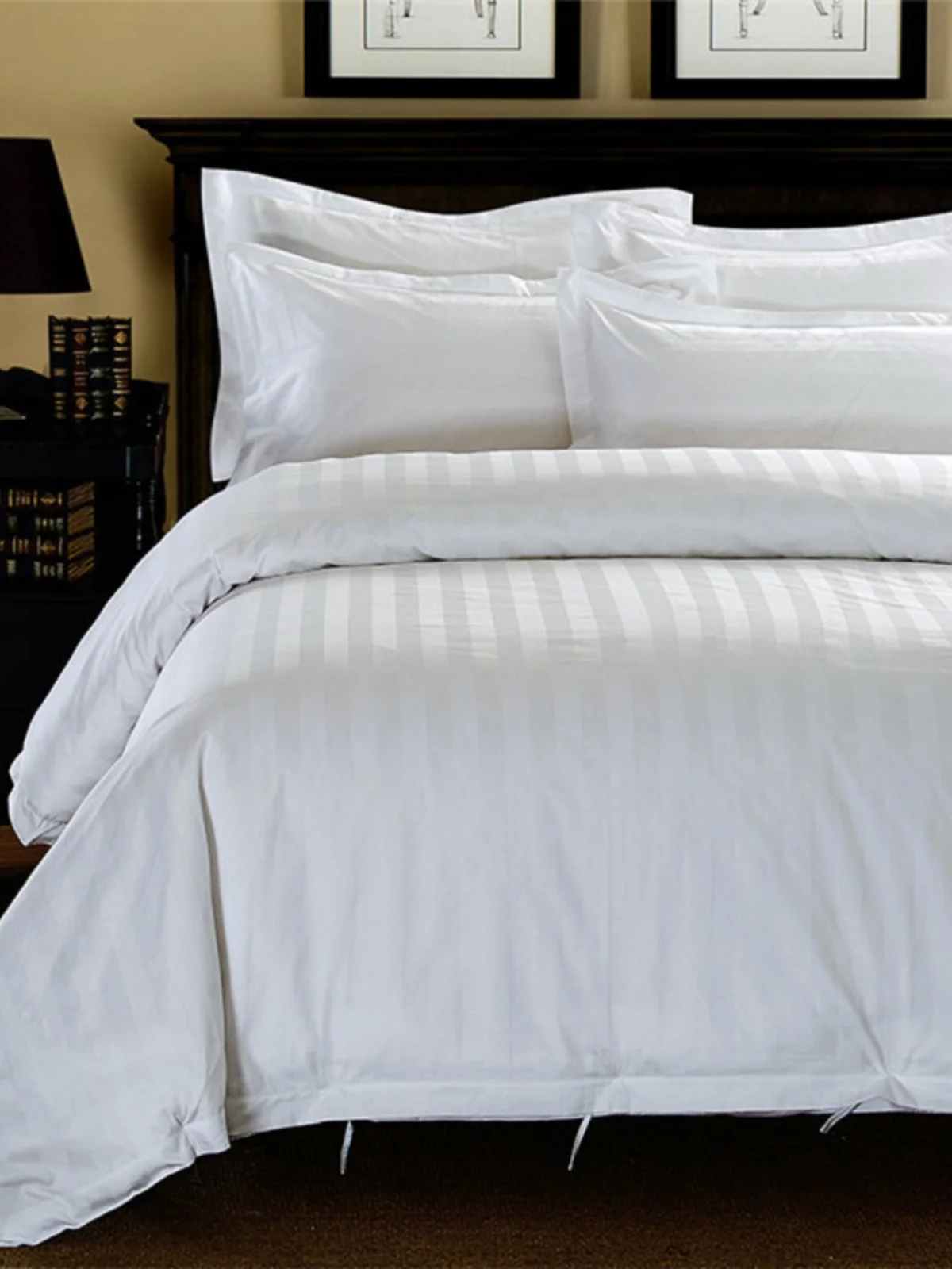 100% Cotton Queen Size Luxury Bed Linen Hotel Bedding Set