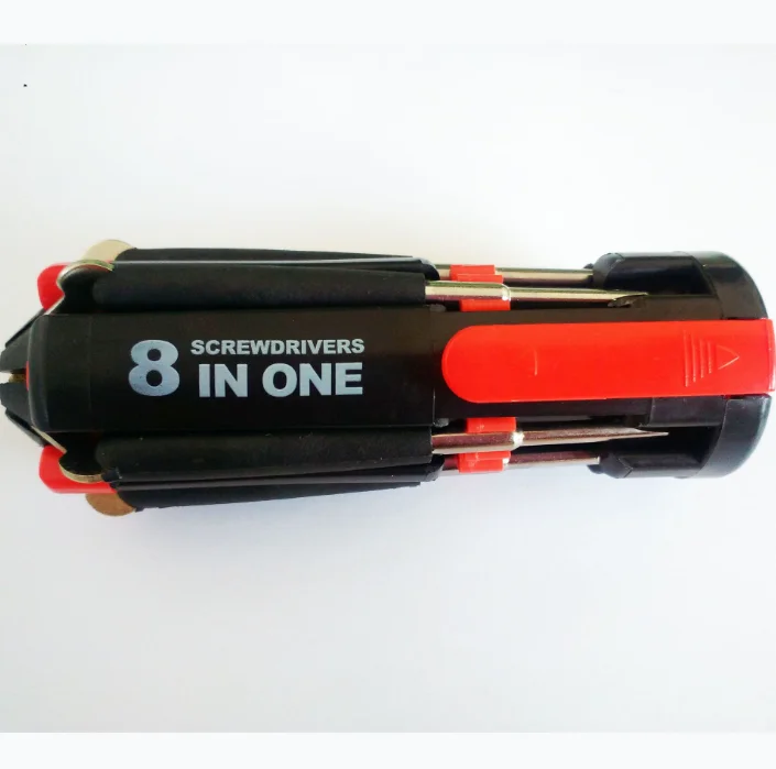 8 in 1 6 LED torch multi-function screwdriver