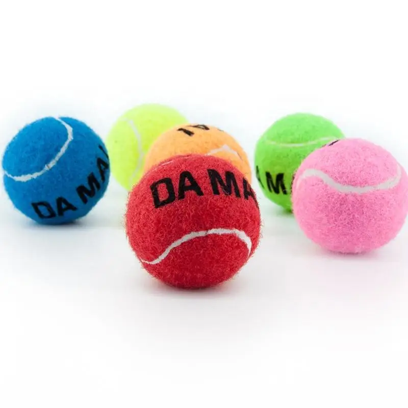 Pet toy ball tennis footprints dog training ball dog throwing toy manufacturer direct sale