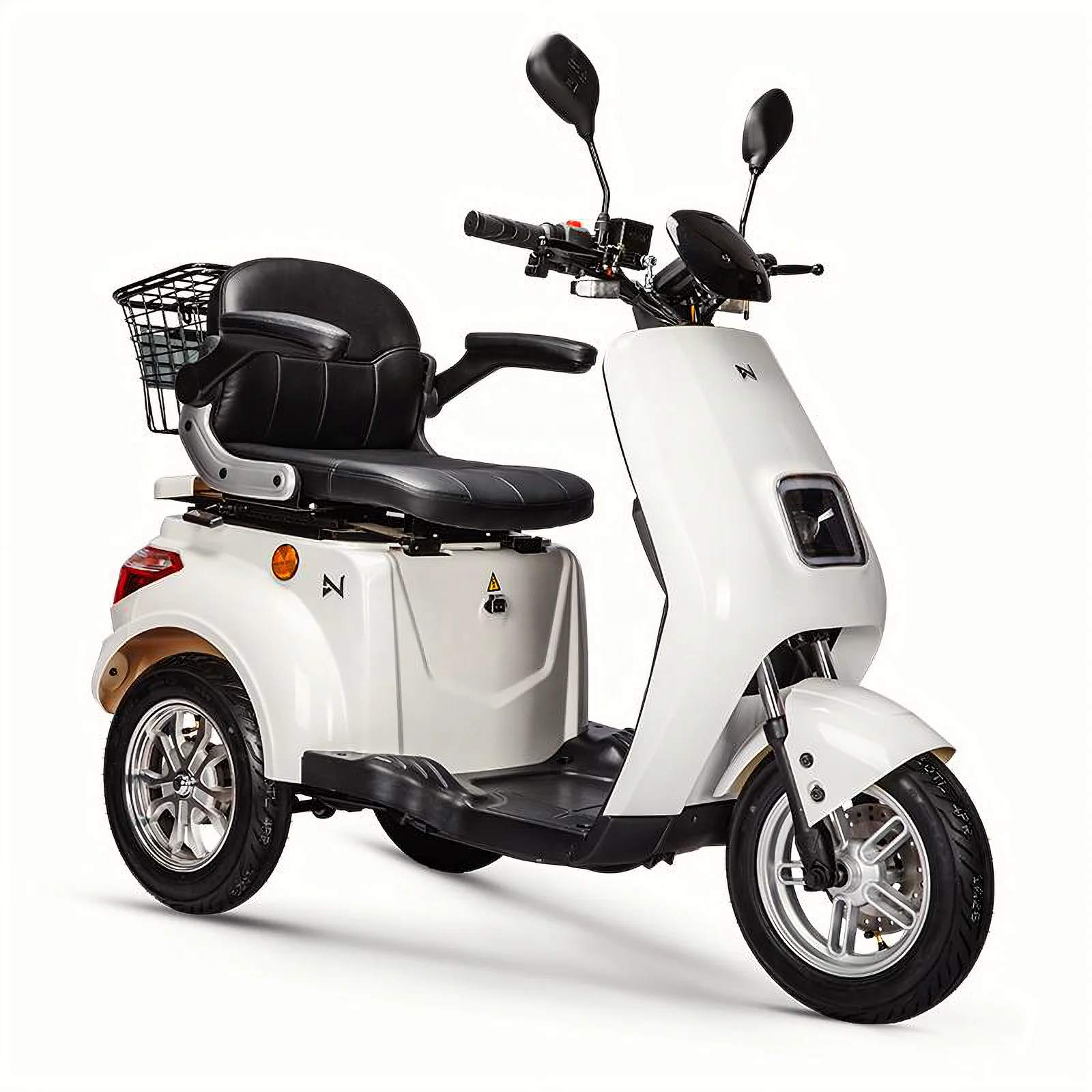 LVNENG 48V1200W Front disc Rear drum brake 50km safe speed 25km/h Moped grace Electric tricycle