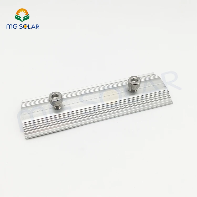Aluminum Solar Mounting Rail Splice Solar Roof Racking Rail Splice Structure Solar Related Products