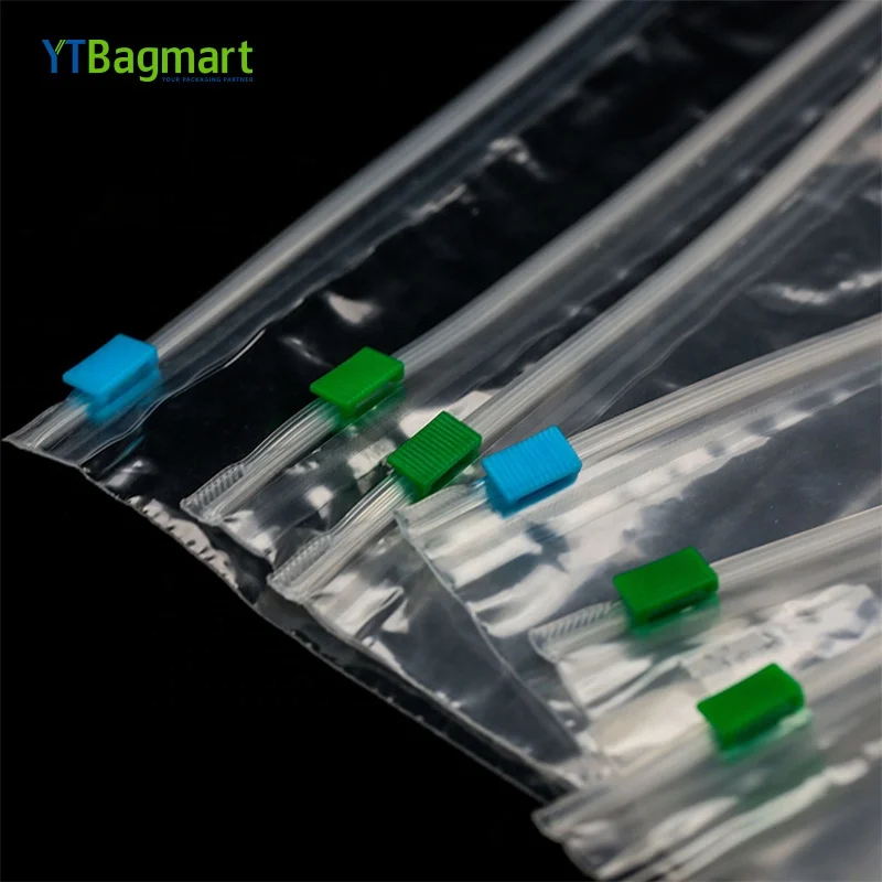 
YTBagmart Custom Ldpe Plastic Slider Storage Zipper Bag Reclosable Zip Bag For Clothing 