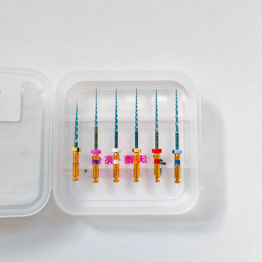 China Manufacturer Endodontic Heat Activation Rotary Files blue endodontic rotary file