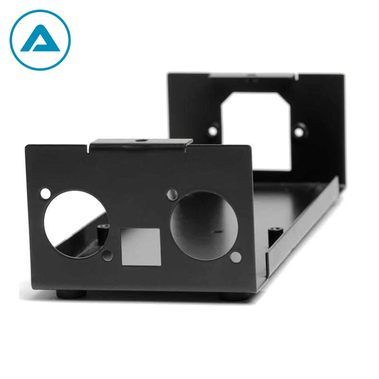 Custom Black Sheet Metal Stamping And Bending Laser Cutting Or Welding Galvanized Sheet Metal Processing