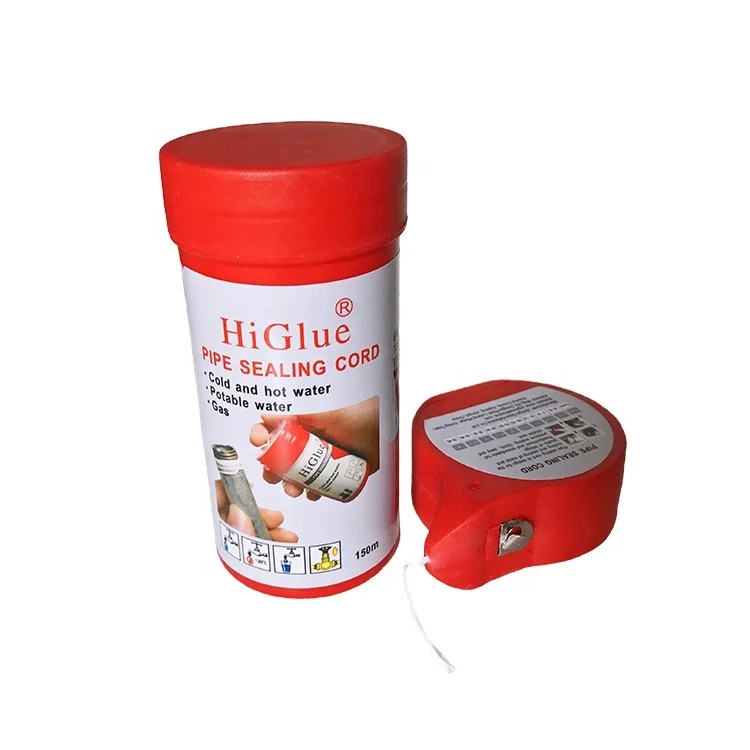 Higlue 50m  white sealing cord Pipe Thread Seal Tape PTFE Thread Sealant for Plumbing Pipes and Fittings