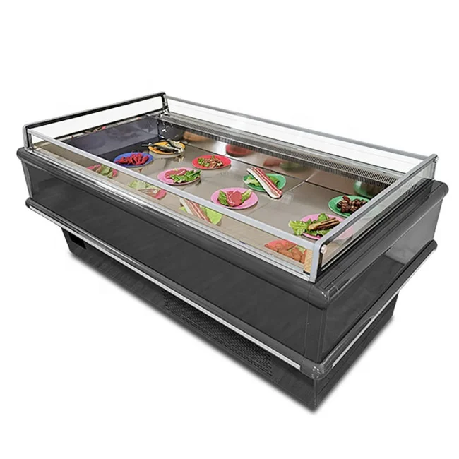 Good Quality Promotion Tool Open Island Chiller Display Freezer Supermarket Refrigeration Cooler