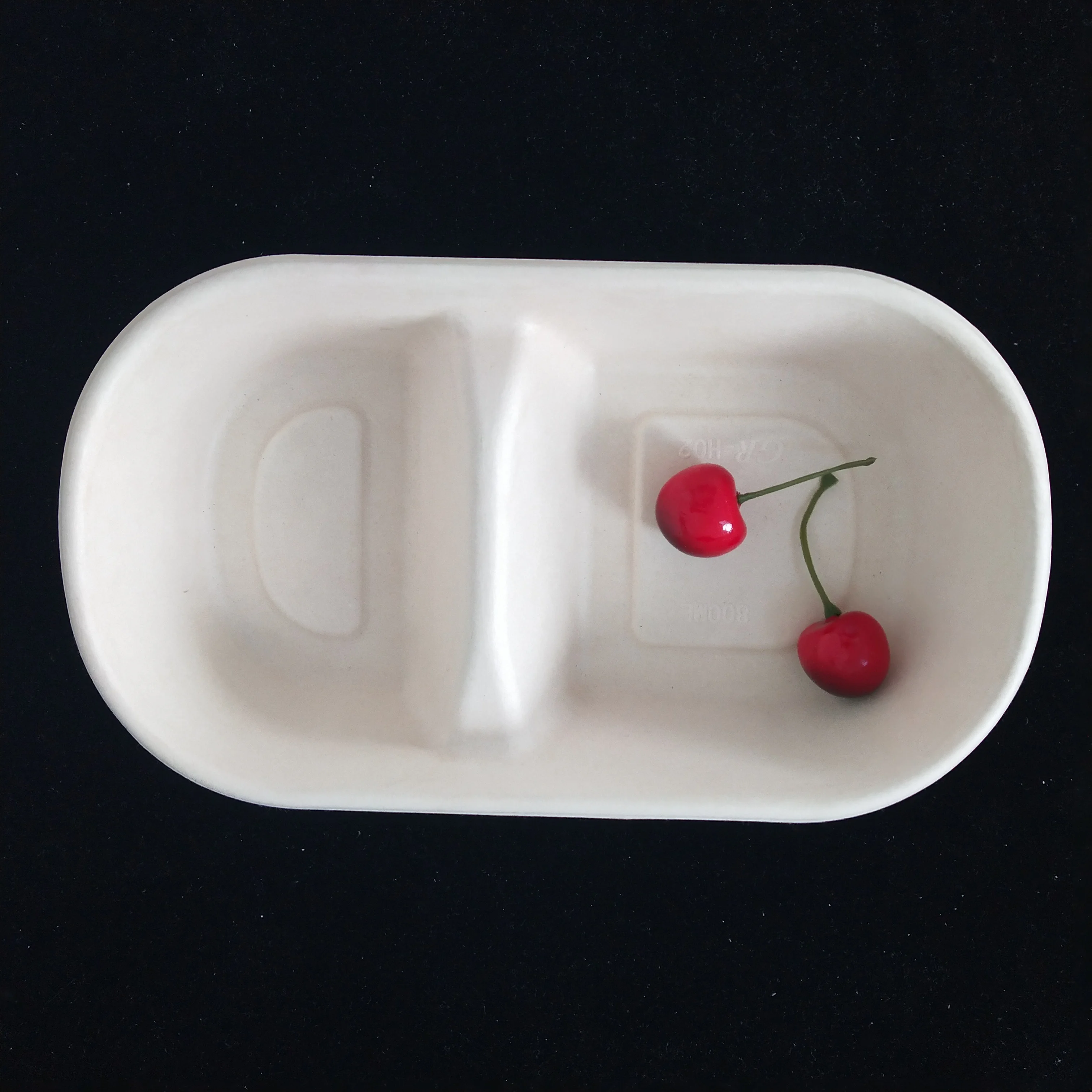 Biodegradable food containers 800ml bagasse  disposable sugarcane Lunch Box