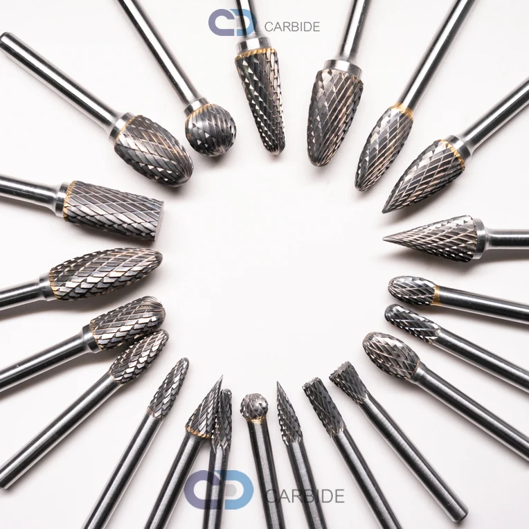 Factory Wholesaler 6mm 8mm 10mm SA SB SC SD SE SF SH Tungsten Carbide Rotary Burr Tool Tungsten Carbide Burr Rotary File