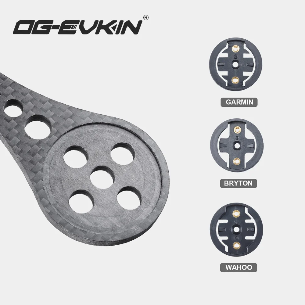 OG-EVKIN CM-005 Carbon Computer Mount 3k for Garmi/Bryton/Wahoo/Camera/Light Bicycle Accessories Bike Handlebar Holder