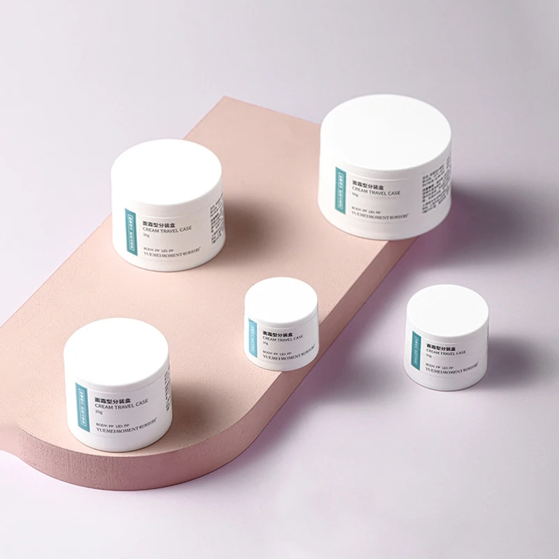 5g 10g 15g 20g 30g 50g Eco Round White Cosmetic Packaging Plastic PP Matte Finish Jar