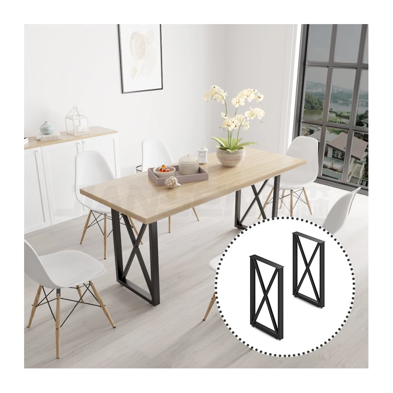 Table Base Frames Industrial Restaurant Desk Office Metal Bench Coffee Dining Furniture Legs Metal Table Bases