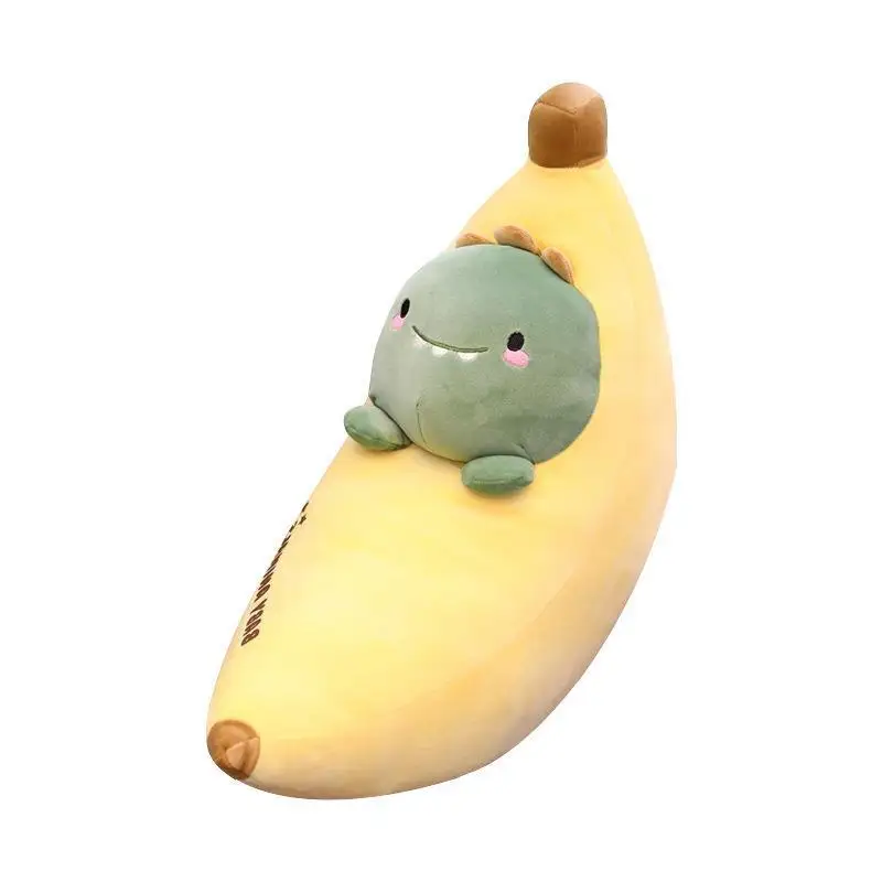 HQ Wholesale Custom Plush Banana Super Soft 23.6' Stuffed Plush Toy Washable Kawaii Plush Pillow Toy for Birthday Gift