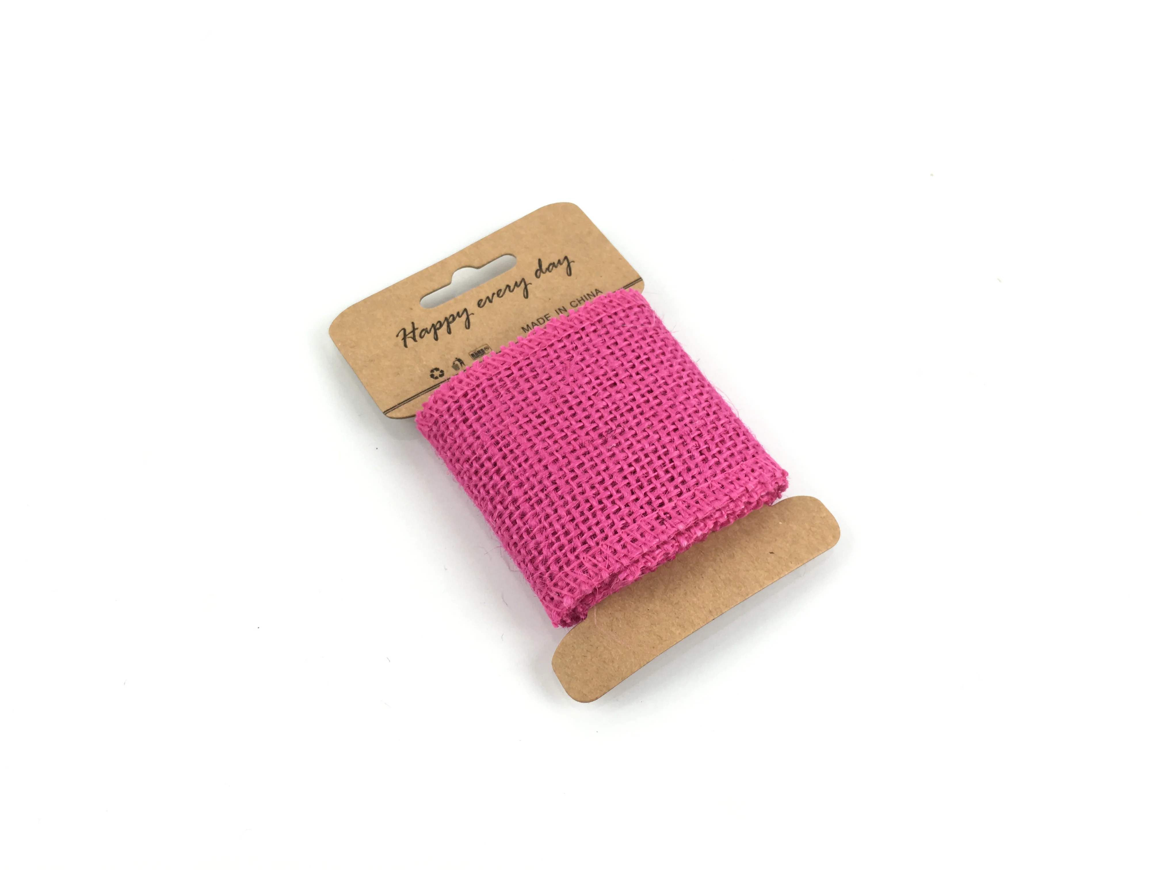 Gordon Ribbons 6 cm 1 Meter Natural Color Burlap Jute Ribbon Roll Stock Burlap Ribbon For Holiday Gift DIY