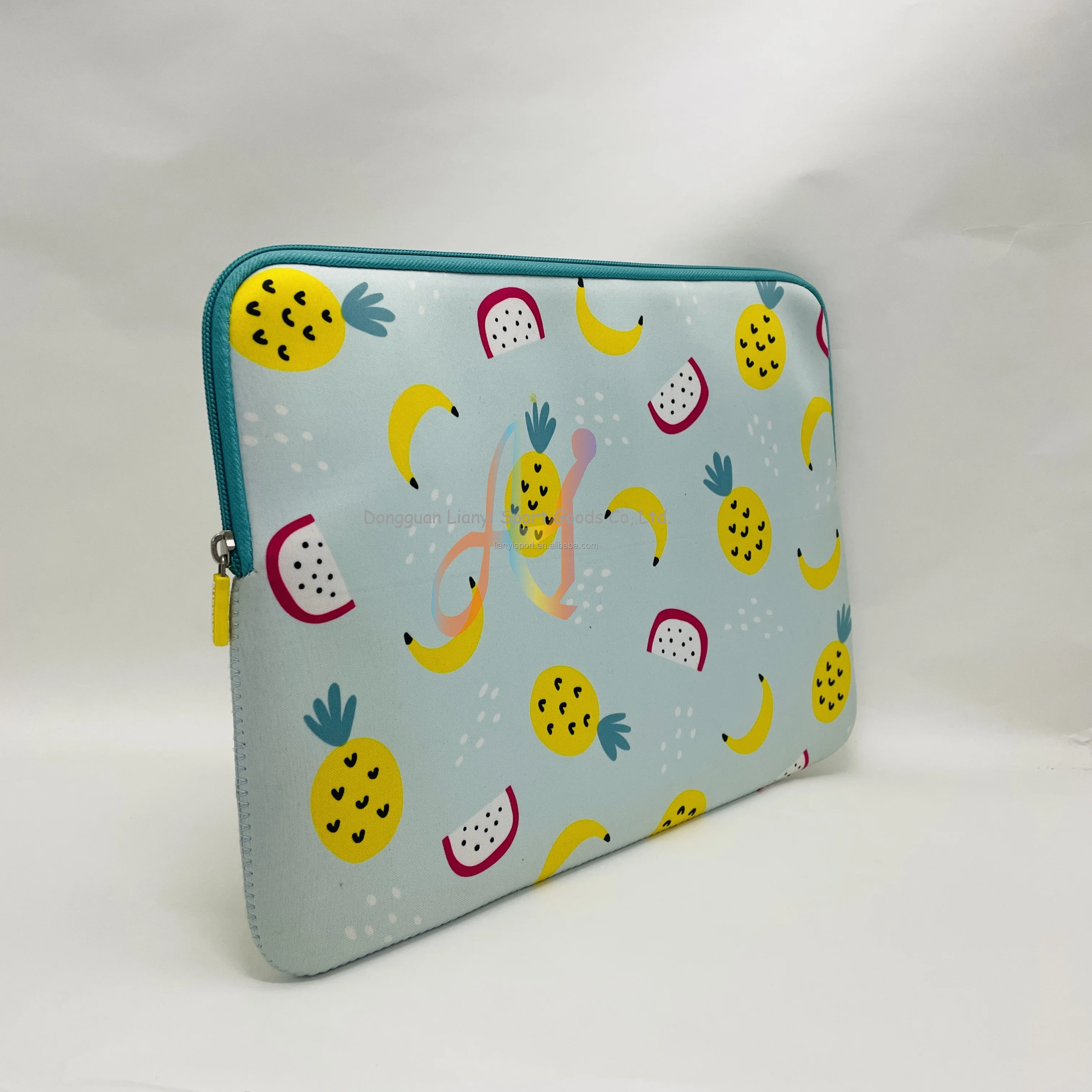 China Manufacturer OEM ODM Creative Fruit Pattern Neoprene Computer Pouch Colorful tech accessory Durable and Fashionable