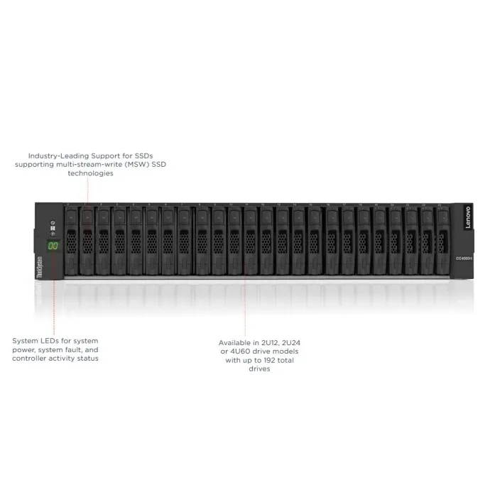 Brand New Merchandise Lenovo server storage ThinkSystem DE4000H 2U12 LFF rack server Computer servers