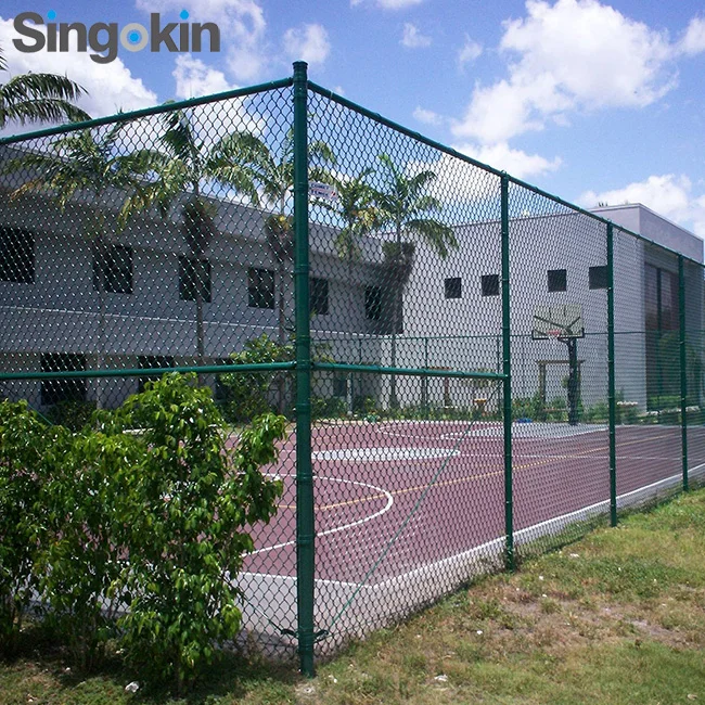 Soccer Filed Stadium Net Hot-selling Black Green PVC Coated Chain Link Fence