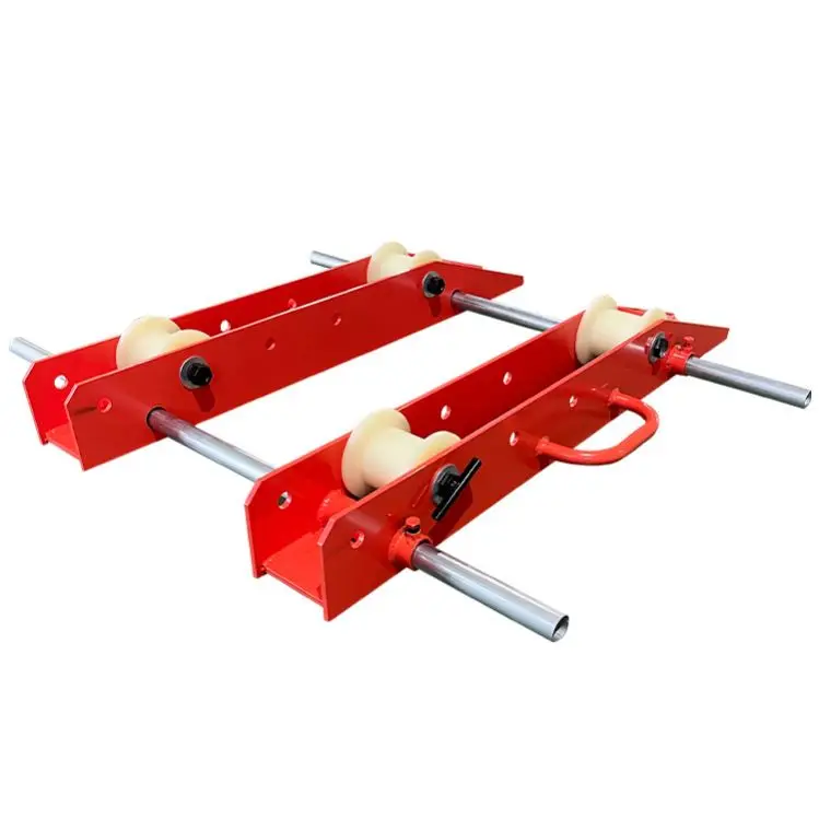 GDFJA-900B Cable Rollers Stands Securing Of The Drum By Locking Of Rollers Cable Reel diameter 480 - 900 mm