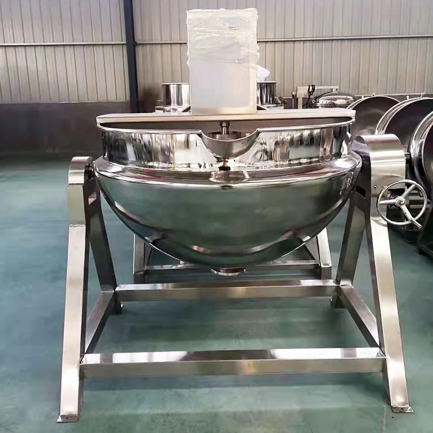 Industrial Electric Heating Tilting Automatic Planetary Cooker Self Stirring Gas Cooking Pot With Planetary Mixer