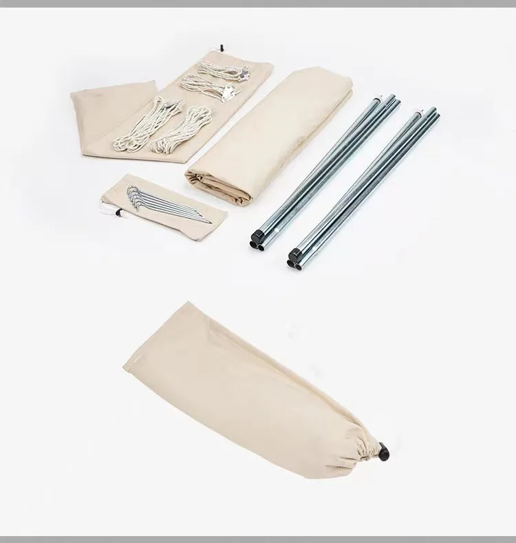 Factory direct sell black green/blue diagonal 420*420cm waterproof ultralight tarp tent shade outdoor camping