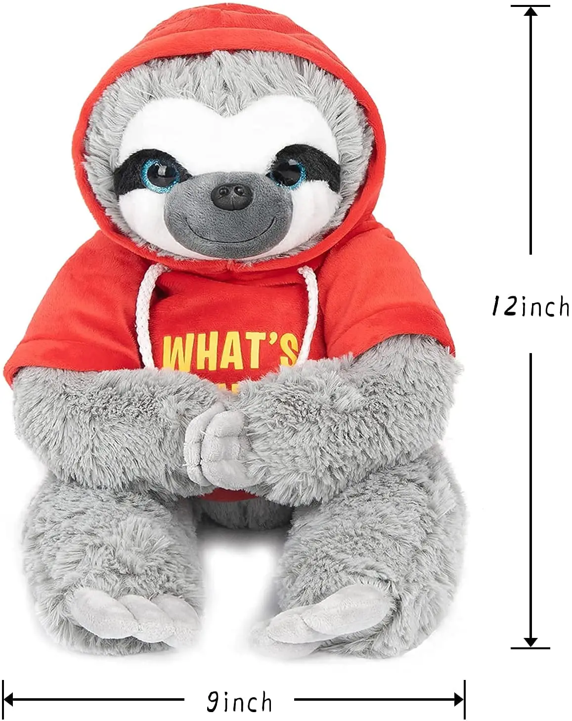 2022 New Design Customization Cute soft toy sloth Stuffed Animal 30 Inch Sloth Doll in Hoodie Plush Toy