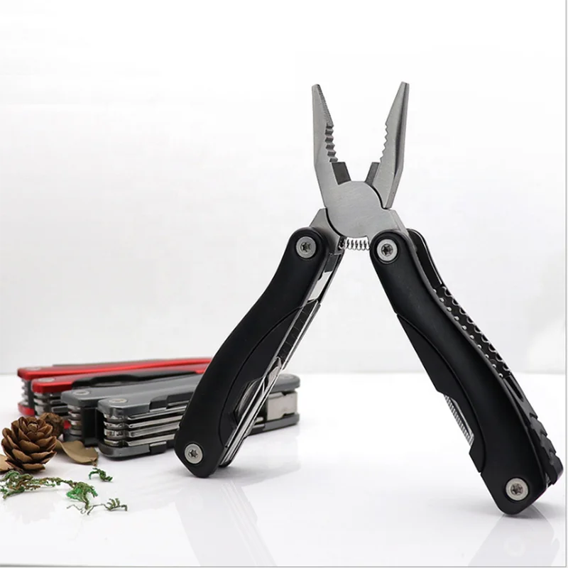 Camping Hiking Hunting Survival Stainless Steel Multi Tool Pliers Folding Pocket Multi Tools For Fishing