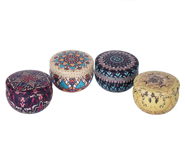 private label luxury Scented candle set with travel Tin boxes Spiritual Soy Wax Aromatherapy