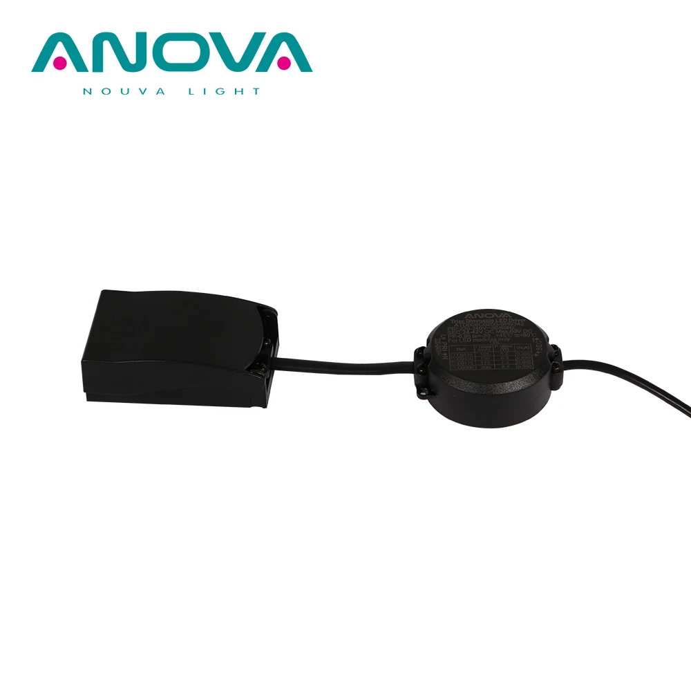 24-42V constant current flicker free dimmable round ultra thin led driver