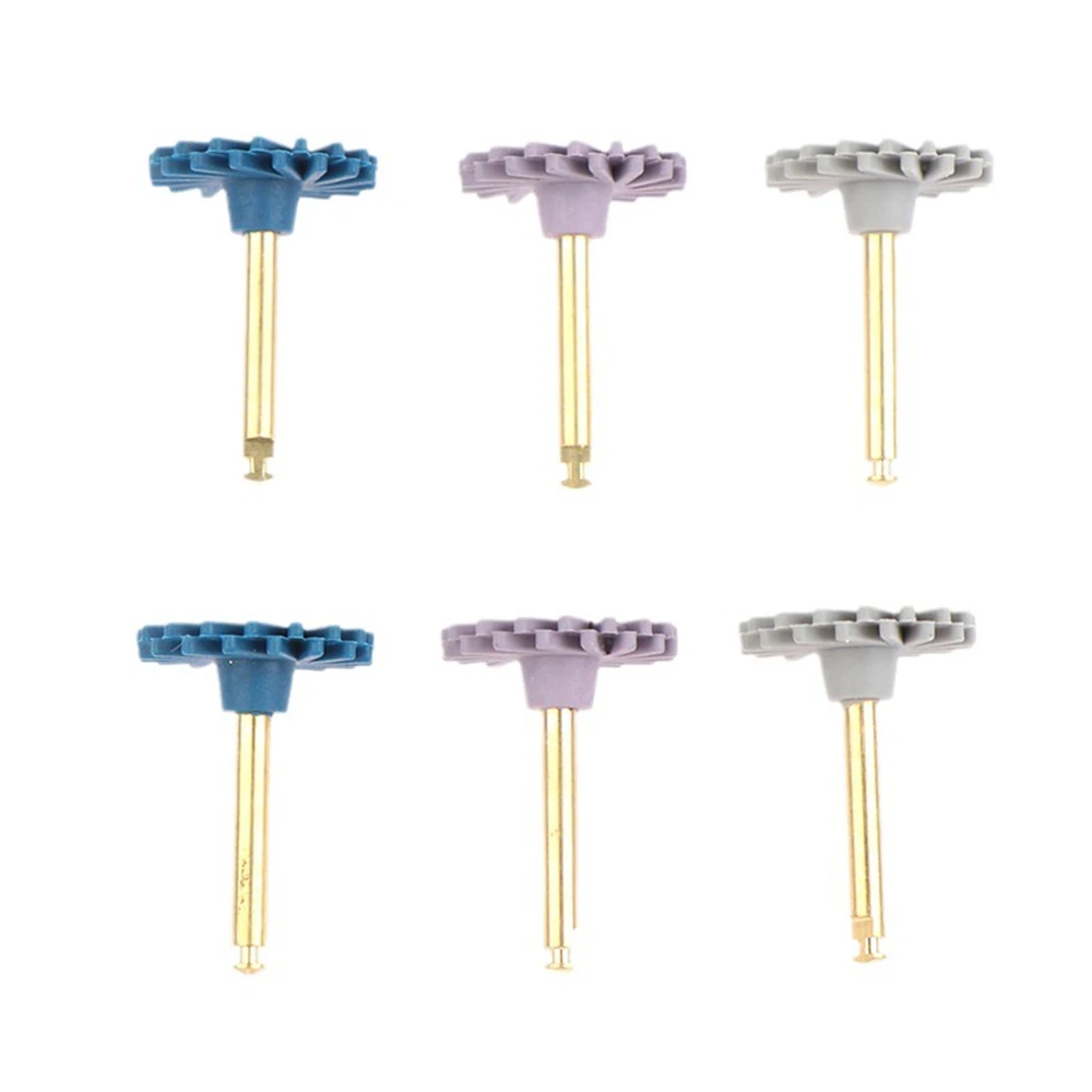 Competitive Dental Composite Polishing Wheel Golden Diamond Rubber Flex Spiral Polisher Kit