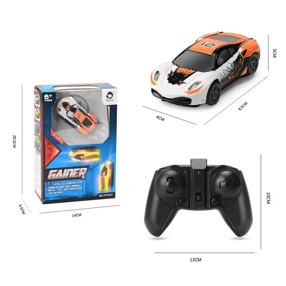 Palm size mini handle can control the indoor and outdoor operation of the plastic toy remote control car