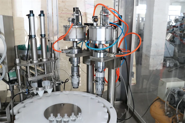 JB-P4 Automatic 10ml Pocket Refill Liquid Small Mini Bottle Capping And Crimping Perfume Filling Machine