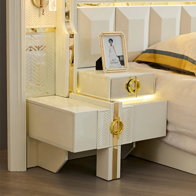GC modern king size royal luxury bedroom sets furniture master home bed room hotel home frame other bedroom furniture