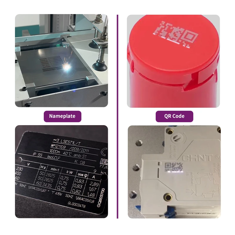 Automatic Laser Date Batch Coding Machine QR Plastic Caps Lids Label Marking Code Engraving Printer Wifi Zixu Flying Automation