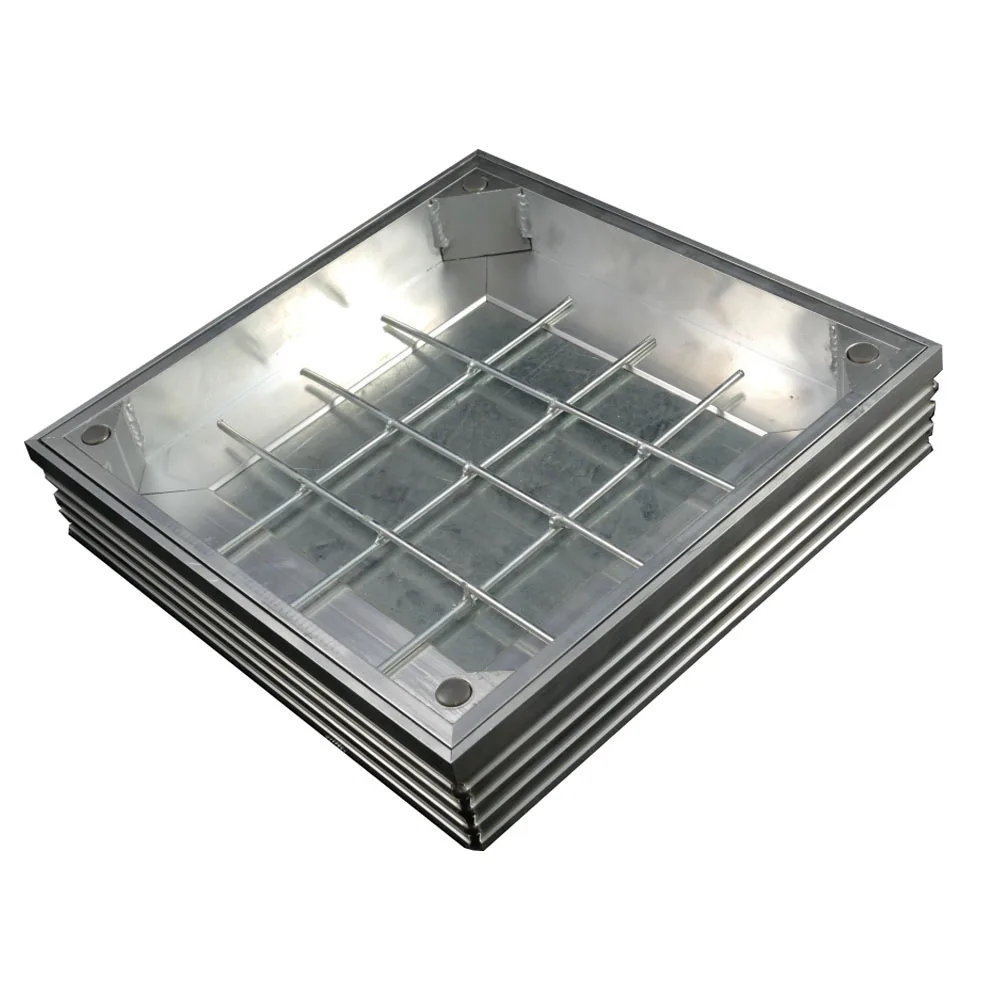 High quality Invisible aluminum Manhole Cover heavy duty locking Riser manhole cover
