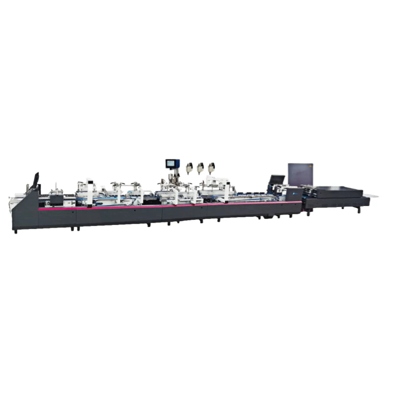 CY650HQ good quality 400m  high speed 4 6 corner folder gluer machine carton box single alignment pre-folder gluing machine