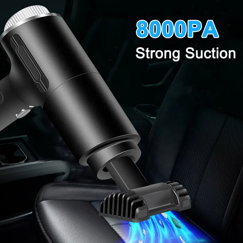 Car Wireless Vacuum Cleaner 8000PA Powerful Cyclone Suction Home Portable Handheld Vacuum Cleaning Mini Cordless Vacuum Cleaner